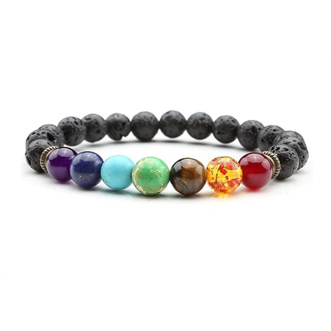 Chakra armband - zwart