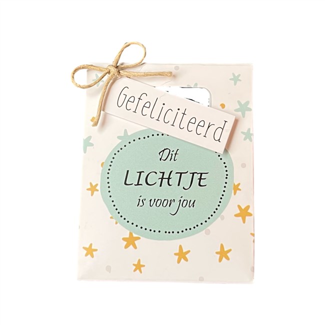 Cadeautasje - Dit lichtje is voor jou