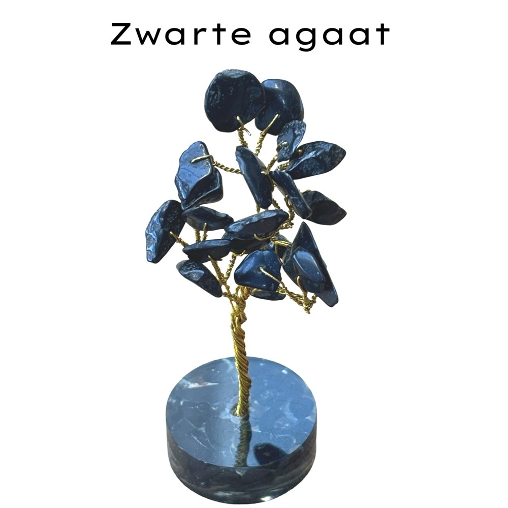 Zwarte agaat boompje