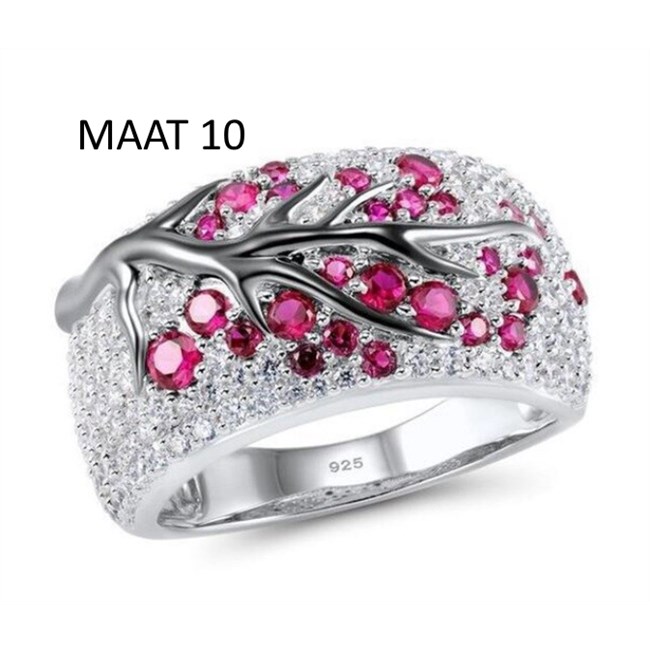 Ring Boom roze - Maat 10