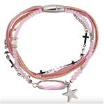 Armband Little Stars - Roze