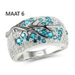 Ring Boom blauw/groen - Maat 6