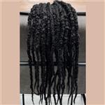 Textuur dreads DE - Zwart