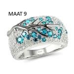 Ring Boom blauw/groen - Maat 9