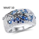 Ring Boom blauw - Maat 10