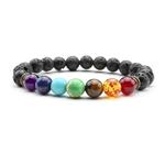 Chakra armband - zwart