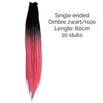 SE 10 stuks - Zwart/roze (ombre)